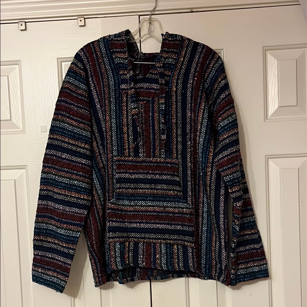 Cozy Striped Baja Hoodie